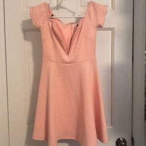 Mini pastel pink dress